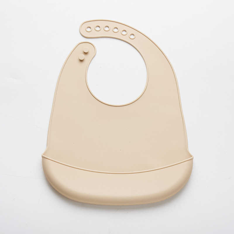 Bibs Burp Cloths Baby adjustable waterproof baby soft edible silicone newborn Saliva drip towel Children's bib does not contain bisphenol A G2206