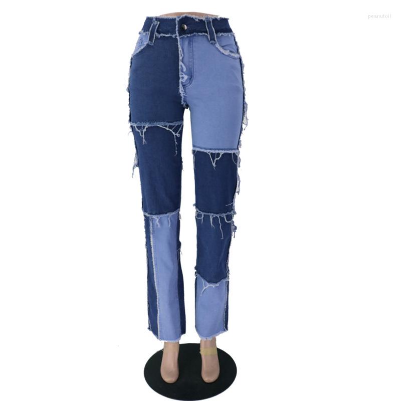 Women's Jeans Mixed Color Stitching High Waisted Woman Fashion Casual Slim Show Straight Denim Trousers Street Tide Vintage Clothes, Black
Women's Jeans Mixed Color Stitching High Waisted Woman Fashion Casual Slim Show Straight Denim Trousers Street Tide Vintage Clothes, Black