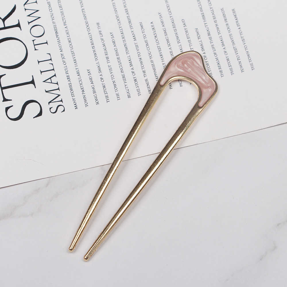Other Fashion Simple Metal Shape Hair Sticks For Women Hair Styling Accessories Elegant Hairpin