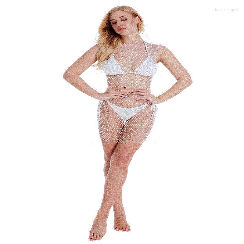 Women's Swimwear Women Bikini Bling Crystal Cover Up Tops Sexy Fishnet Hollow Out See Through Swimsuit Black White
Women's Swimwear Women Bikini Bling Crystal Cover Up Tops Sexy Fishnet Hollow Out See Through Swimsuit Black White