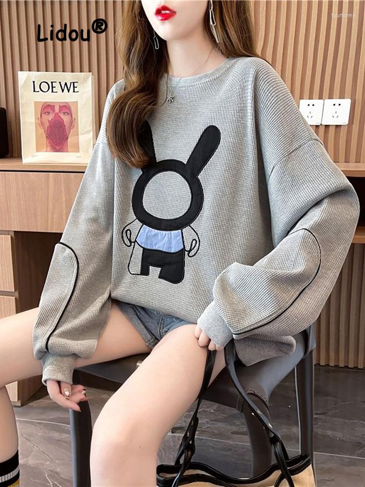Women's Hoodies Casual Printing Cartoon Characters Loose Sweatshirts Women Classic Personality Long Sleeve All-match O-collar Pullove Top, Gray
Women's Hoodies Casual Printing Cartoon Characters Loose Sweatshirts Women Classic Personality Long Sleeve All-match O-collar Pullove Top, Gray