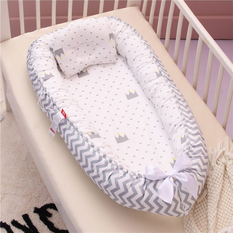 Bed Rails Travel Portable Baby Nest Playpen Bed Cradle born Crib Fence Bed for Kids Baby Bassinet 230606