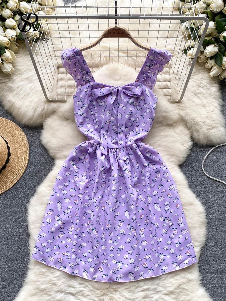 Party Dresses SINGREINY Women Chic Sundress Bow Collar Ruffles Tank Backless Floral Print Korean Style 2023 Fashion Sweet Solid Mini Dress, Purple
Party Dresses SINGREINY Women Chic Sundress Bow Collar Ruffles Tank Backless Floral Print Korean Style 2023 Fashion Sweet Solid Mini Dress, Purple