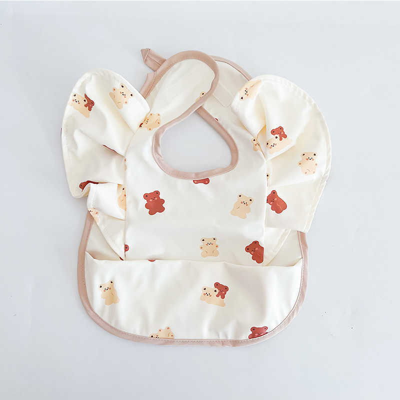 Bibs Cloths Baby INS Nordic style angel feeding bag Burp girl boy baby meal waterproof and easy to clean cute elephant bib soft