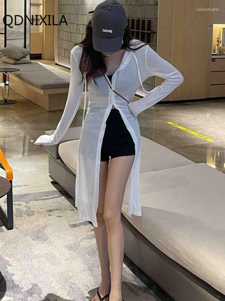 Women' Blouses Fashion Woman Blouse 2023 Beach Cover Ups For Women Sexy Cardigan Mid-length Long Sleeve Women' Shirts And, Black
Women' Blouses Fashion Woman Blouse 2023 Beach Cover Ups For Women Sexy Cardigan Mid-length Long Sleeve Women' Shirts And, Black