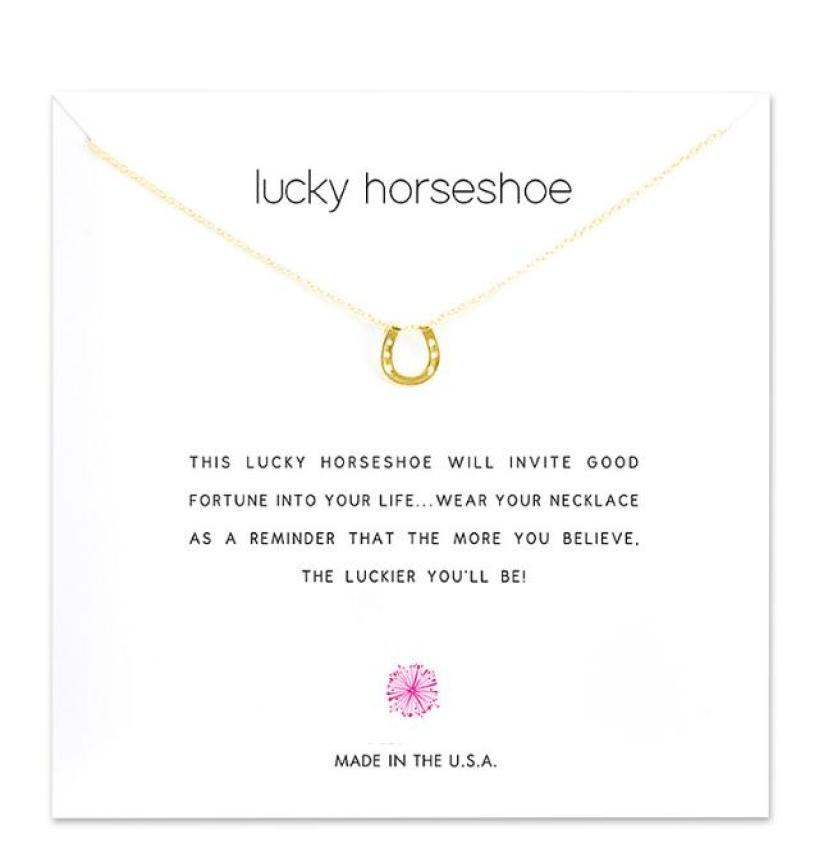 With card Silver and gold color cute Dogeared Necklaces with U pendant Lucky horseshoe Necklace Blessing Card Necklace9652020
With card Silver and gold color cute Dogeared Necklaces with U pendant Lucky horseshoe Necklace Blessing Card Necklace9652020