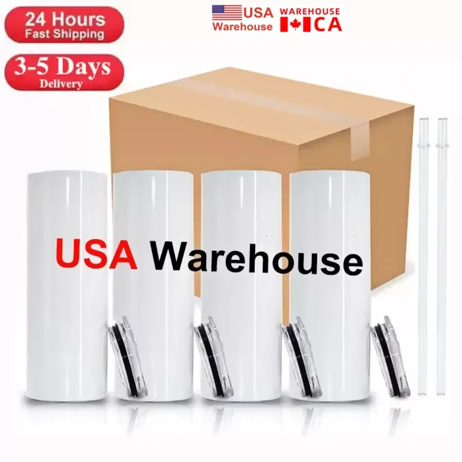 US/CA Local Warehouse 20oz Sublimation tumblers straight blanks white 304 Stainless Steel Vacuum Insulated tapered Slim DIY Cups Car Coffee Mugs 25Pcs/carton JN06
US/CA Local Warehouse 20oz Sublimation tumblers straight blanks white 304 Stainless Steel Vacuum Insulated tapered Slim DIY Cups Car Coffee Mugs 25Pcs/carton JN06