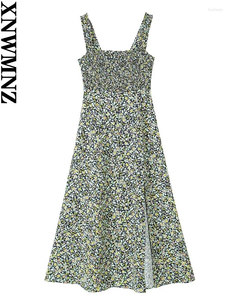 Casual Dresses XNWMNZ Women Fashion Linen Blended Print Dress Vacation Straight Neck Wide Straps Smocking Hem Split Female Midi, Picture color
Casual Dresses XNWMNZ Women Fashion Linen Blended Print Dress Vacation Straight Neck Wide Straps Smocking Hem Split Female Midi, Picture color