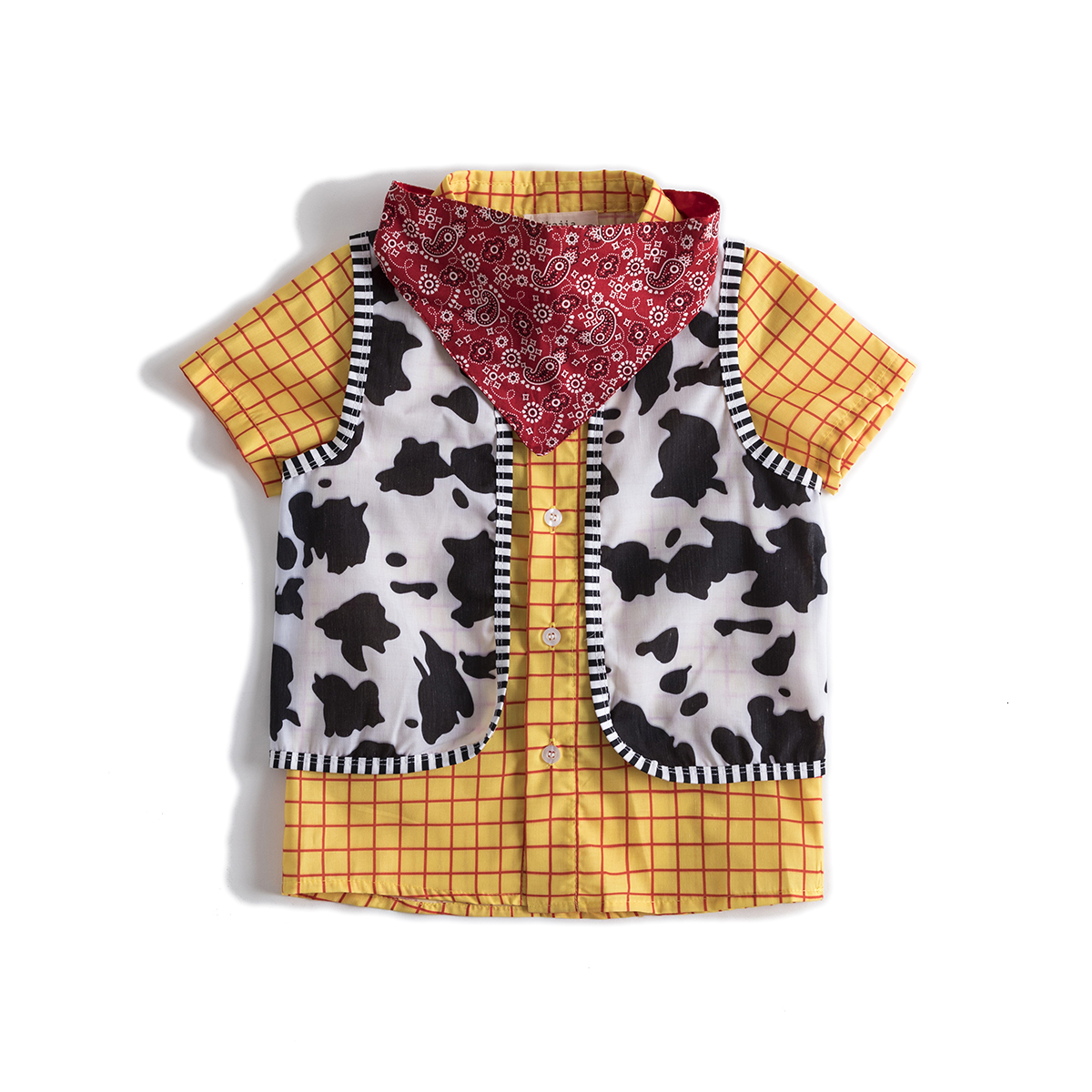 Family Matching Outfits Sheriff Woody Shirt Adult Story Costume Movie Cosplay Cowboy Striped Button Down Up Halloween Fancy Dress Long Sleeve shits 23