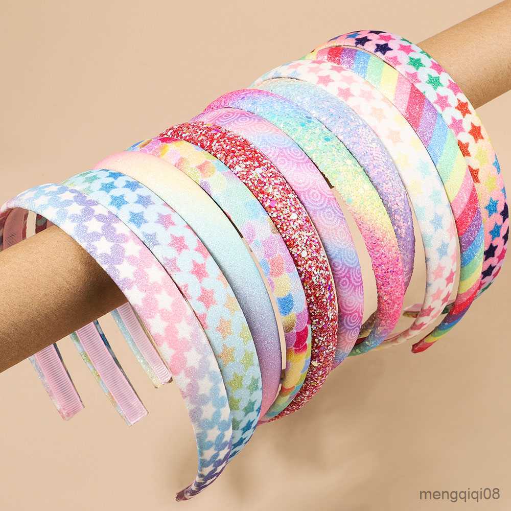 Other Fashion Girls Glitter Hair Bands Cute Hair Hoops Hairbands Lovely Stars Headbands For Kids Gifts Hair Accessories