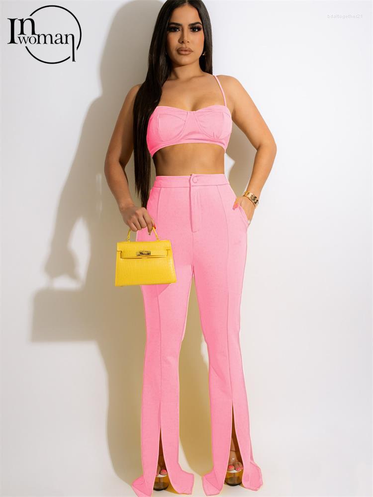 Women' Two Piece Pants Inwoman Summer Sexy 2 Sets Club Outfit For Women 2023 Camis Backless Crop Top And Female Solid Matching Set, Black
Women' Two Piece Pants Inwoman Summer Sexy 2 Sets Club Outfit For Women 2023 Camis Backless Crop Top And Female Solid Matching Set, Black