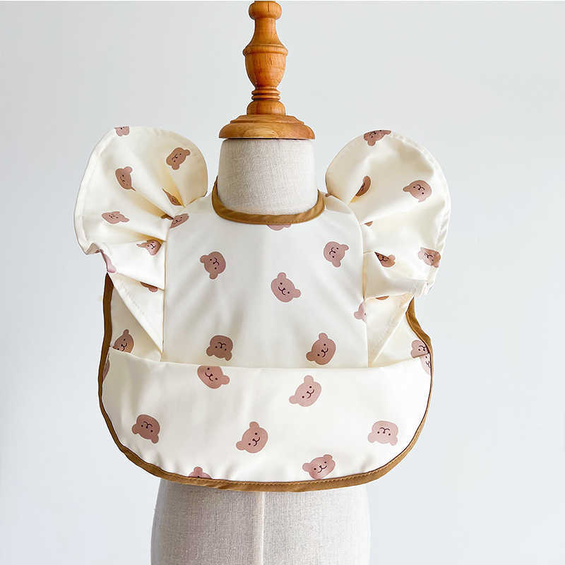 Bibs Cloths Baby INS Nordic style angel feeding bag Burp girl boy baby meal waterproof and easy to clean cute elephant bib soft