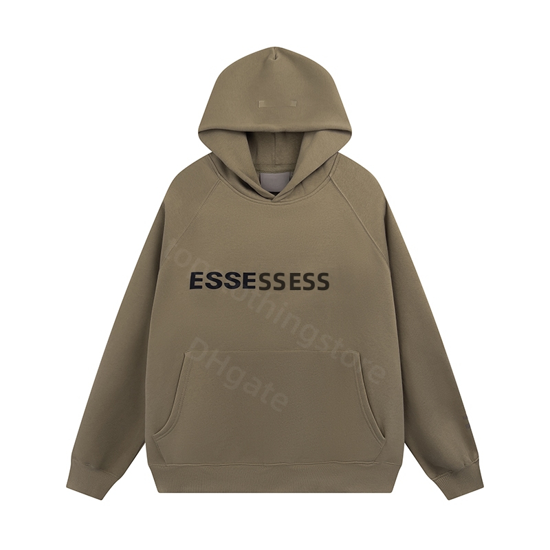 Essent Men Fashion Sweatshirt 3D Silicon Hoodies Skateboard Autumn Winter High Street Unisex Streetwear Hip Hop Hooded Clothing Size S-XL
