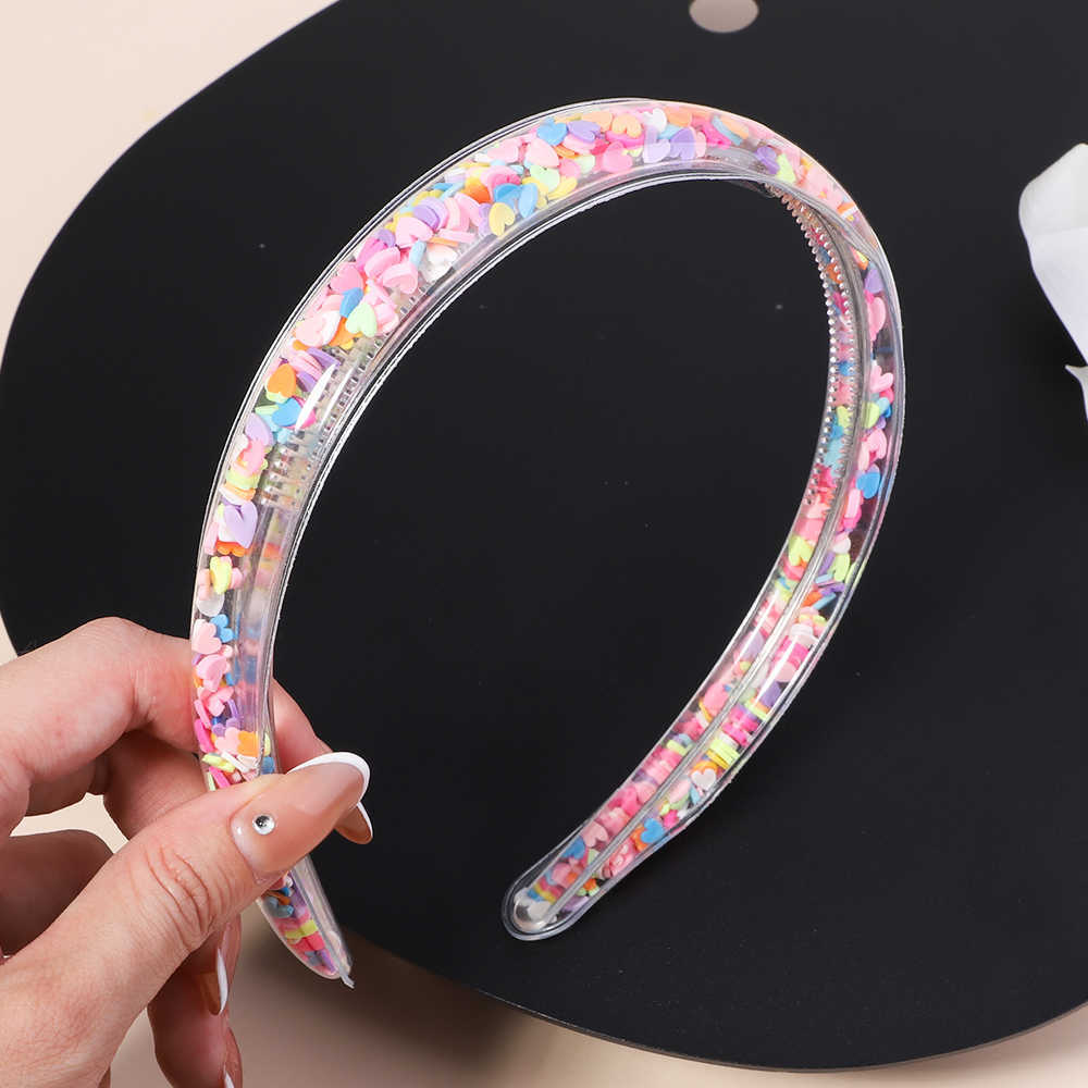 Other Transparent Headbands For Children Kids Girls Fashion Glitter Sequin Teeth Hairbands Bezel Hair Hoops Hair Accessories