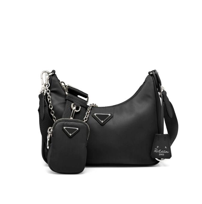 Designer 2005 nylon 3 pcs high shoulder bag cleo hobo mens womens luxury chain hobo wallet messenger bag womens clutch 2000 handbag fashion, White
Designer 2005 nylon 3 pcs high shoulder bag cleo hobo mens womens luxury chain hobo wallet messenger bag womens clutch 2000 handbag fashion, White