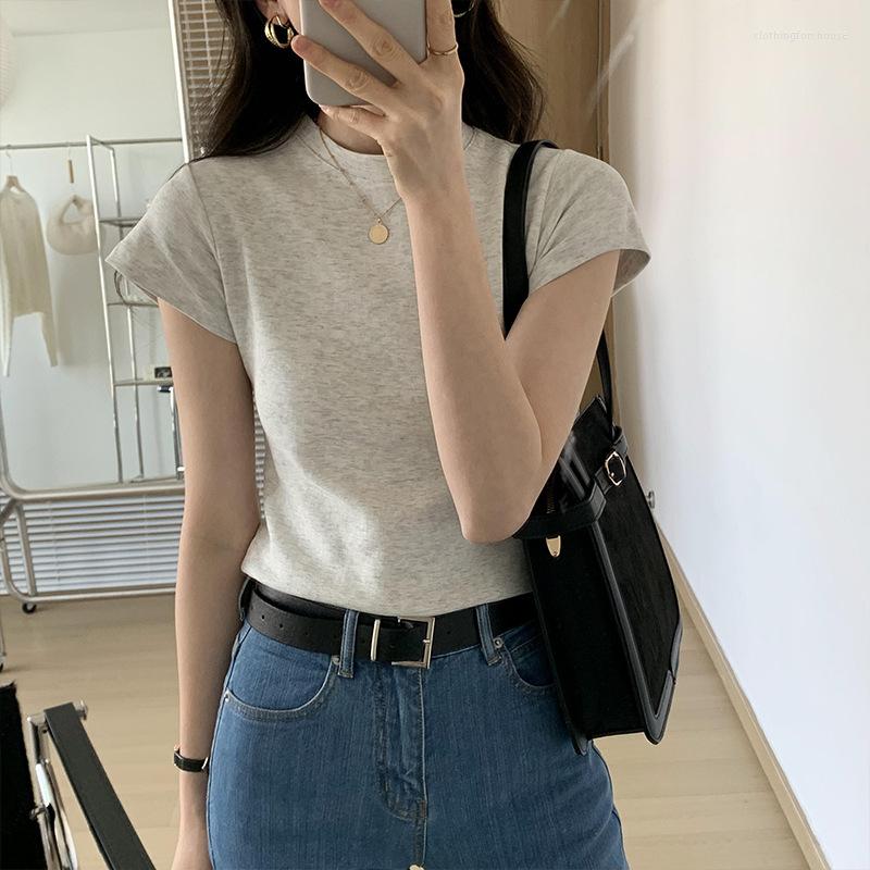 Women's T Shirts Spring Summer Short Sleeve Tee Ins Korean Fashion Girl Round Neck Slim Fit Women's T-shirt Pure Colour Clothes For, Bu
Women's T Shirts Spring Summer Short Sleeve Tee Ins Korean Fashion Girl Round Neck Slim Fit Women's T-shirt Pure Colour Clothes For, Bu