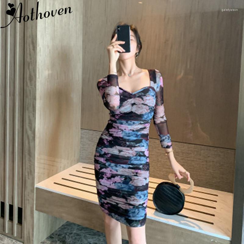 Casual Dresses 2023 Autumn Vintage Bandage Print Draped Dress Women Long Sleeve Square Collar Mesh Sexy Party Vestidos, Multi
Casual Dresses 2023 Autumn Vintage Bandage Print Draped Dress Women Long Sleeve Square Collar Mesh Sexy Party Vestidos, Multi