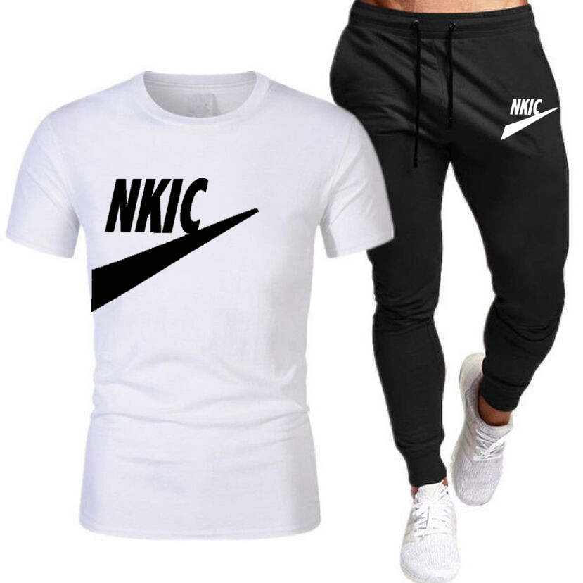 Summer Men's Sets Fashion Brand LOGO Tracksuit Men Short Sleeve T Shirts Sport Shorts Suit Men Casual Men Clothing Mens Joggers Sets, Green 1
Summer Men's Sets Fashion Brand LOGO Tracksuit Men Short Sleeve T Shirts Sport Shorts Suit Men Casual Men Clothing Mens Joggers Sets, Green 1