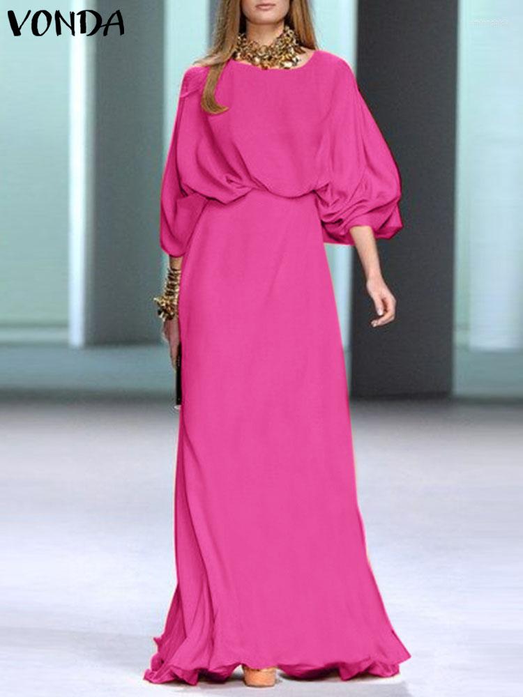 Casual Dresses VONDA Elegant Party Maxi Dress Women Long Lantern Sleeve Waist Up Sexy Sundress 2023 Summer Solid Color Loose Vestidos, Green
Casual Dresses VONDA Elegant Party Maxi Dress Women Long Lantern Sleeve Waist Up Sexy Sundress 2023 Summer Solid Color Loose Vestidos, Green