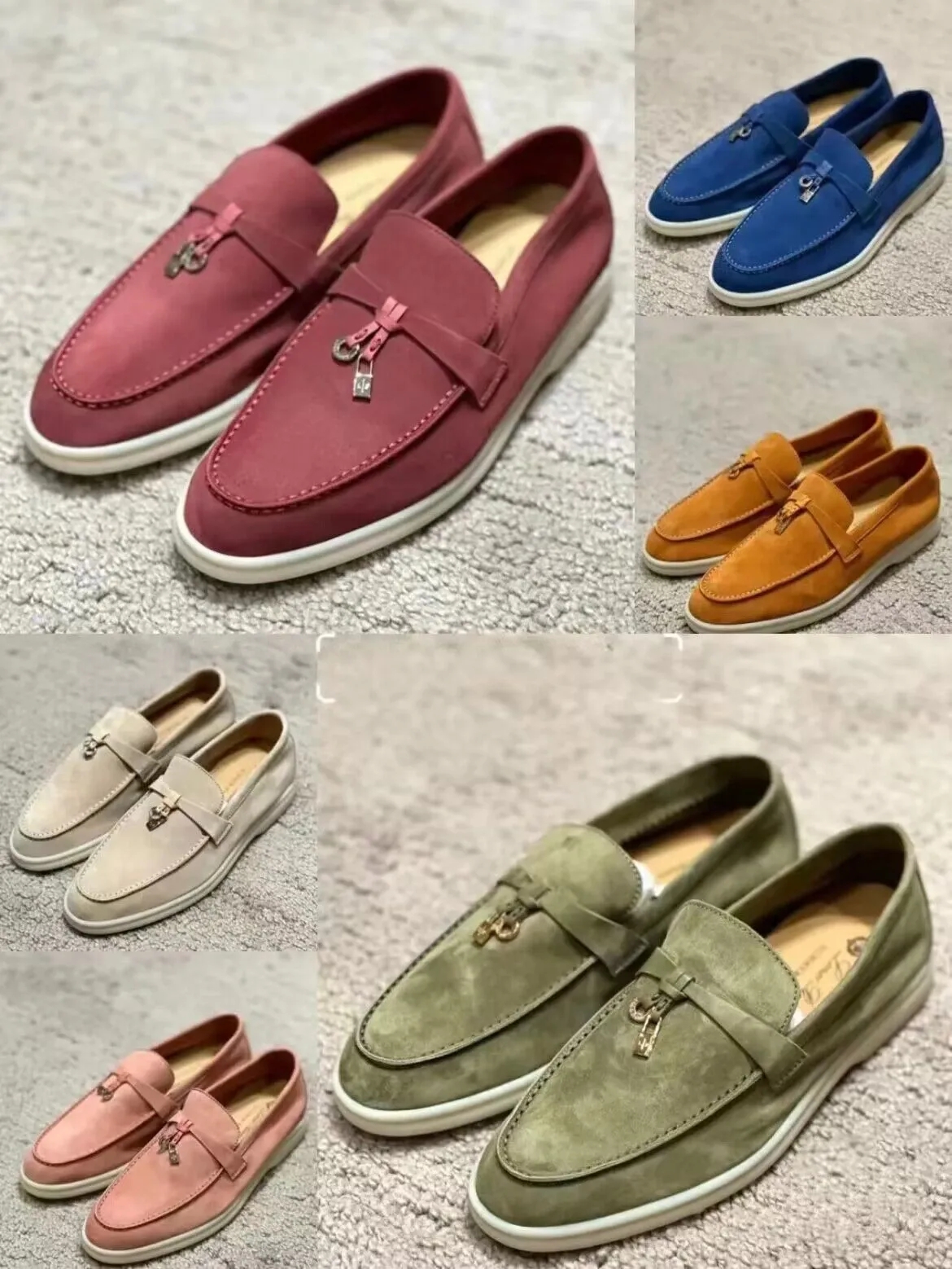 Summer 23S/S Brand Men's Loro&Piana Casual Shoes Charms Walk Loafers Low Top Suede Cow Leather LP Oxfords Flat Moccasins Comfort Rubber Sole Gentleman Walking, 10
Summer 23S/S Brand Men's Loro&Piana Casual Shoes Charms Walk Loafers Low Top Suede Cow Leather LP Oxfords Flat Moccasins Comfort Rubber Sole Gentleman Walking, 10