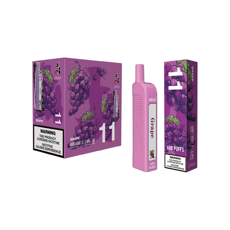Original SIDIA puff 600 Disposable Vape pen Pod Device 600 puffs 12 flavors e cigarette
Original SIDIA puff 600 Disposable Vape pen Pod Device 600 puffs 12 flavors e cigarette