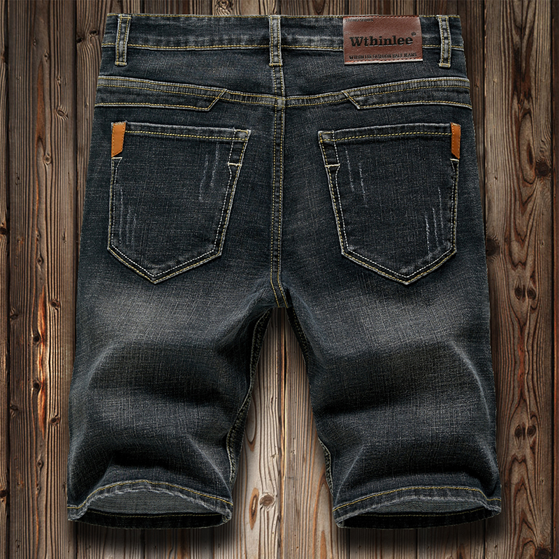 Mens Jeans Summer MenS Slim Denim Shorts Business Casual Fashion Loose Stretch AllMatch Male HighEnd fashion FivePoint Pants 230606