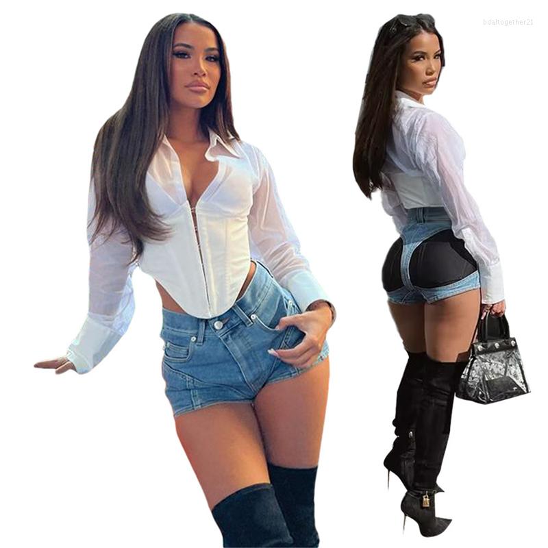 Women' Shorts Color Patchwork Summer Jeans Women Fashion Sexy Stretchy Button Casual Denim Pants Streetwear Ladies Trousers, Sky blue
Women' Shorts Color Patchwork Summer Jeans Women Fashion Sexy Stretchy Button Casual Denim Pants Streetwear Ladies Trousers, Sky blue