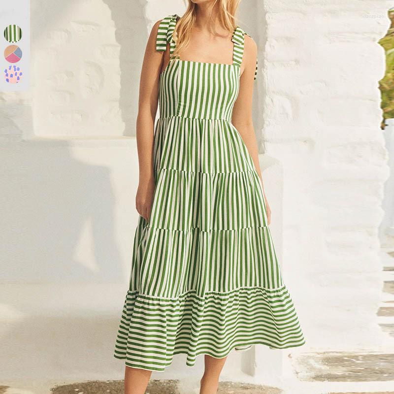 Casual Dresses Suspenders Dress 2023 Spring Summer Style Print Fashion Sexy V-Neck Long Swing Club Party Female, Green
Casual Dresses Suspenders Dress 2023 Spring Summer Style Print Fashion Sexy V-Neck Long Swing Club Party Female, Green