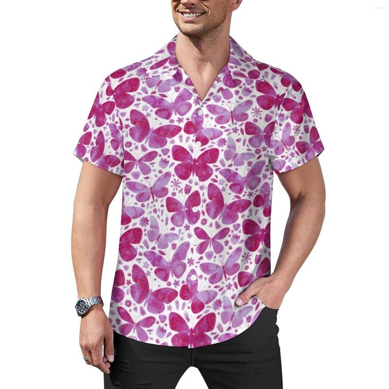 Men' Casual Shirts Watercolor Butterfly Loose Shirt Man Beach Pink Animal Print Hawaiian Short Sleeve Vintage Oversize Blouses, Style-8
Men' Casual Shirts Watercolor Butterfly Loose Shirt Man Beach Pink Animal Print Hawaiian Short Sleeve Vintage Oversize Blouses, Style-8