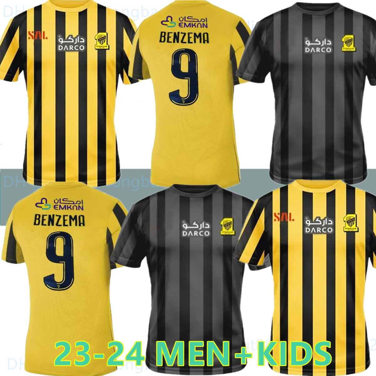 23 24 BENZEMA Al Ittihad FC club Soccer Jerseys 2023 Hamdallah Romarinho Home Yellow Away White Third Black Wine Costa Coronado Hegazy Men kids Football Shirts, 22-24 home
23 24 BENZEMA Al Ittihad FC club Soccer Jerseys 2023 Hamdallah Romarinho Home Yellow Away White Third Black Wine Costa Coronado Hegazy Men kids Football Shirts, 22-24 home