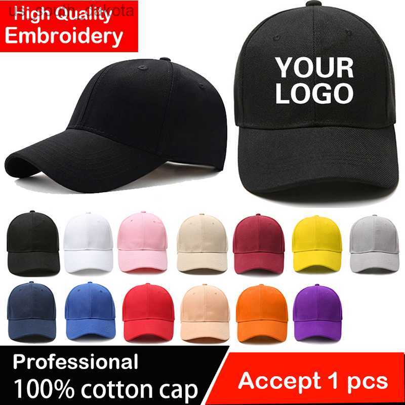 Custom Embroidered Baseball Caps For Men Woman Hat Custom Men's cap Snapback Embroidery Print Text Design Trucker Mesh Hat L230523