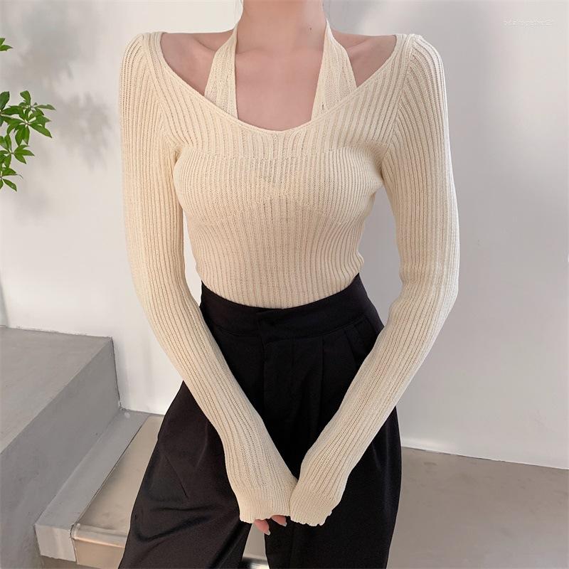 Women's T Shirts 2023 Women 'S Long-Sleeved Slim-Fit Halter Bottoming Top Early Autumn Off-The-Shoulder White Hollow-Out Inner Sweater, Black
Women's T Shirts 2023 Women 'S Long-Sleeved Slim-Fit Halter Bottoming Top Early Autumn Off-The-Shoulder White Hollow-Out Inner Sweater, Black