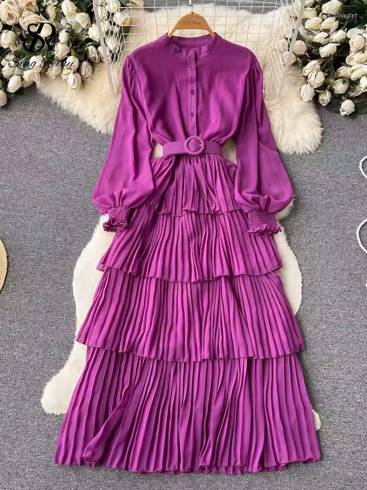 Casual Dresses SINGREINY Spring French Style Chiffon Long Dress 2023 Sleeve Single Breasted Fashion Belt Women A-Line Elegant Party, Orange
Casual Dresses SINGREINY Spring French Style Chiffon Long Dress 2023 Sleeve Single Breasted Fashion Belt Women A-Line Elegant Party, Orange