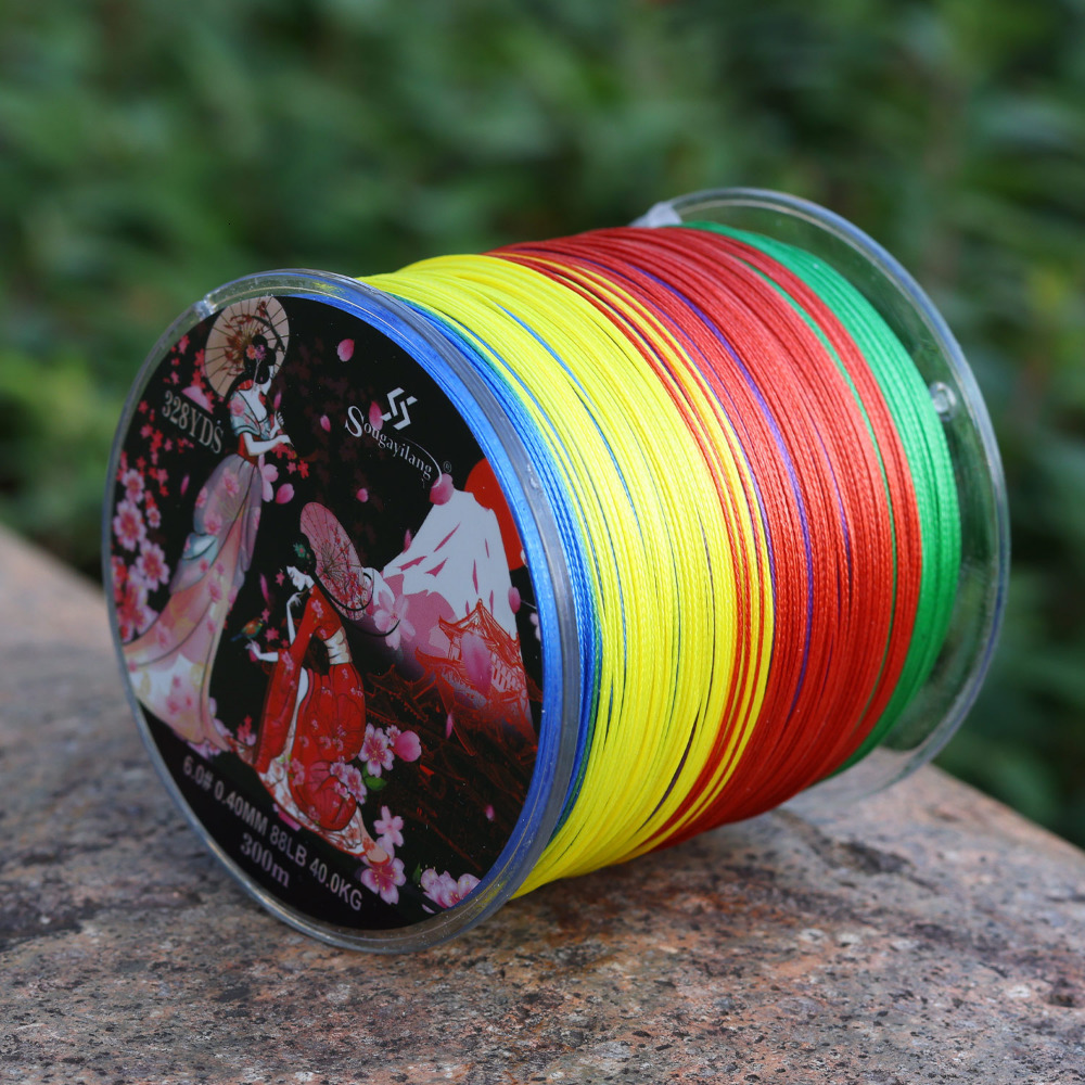 Braid Line Sougayilang 8X Strands Fishing 2288LB Smooth and 100M 300M PE Braided Corrosion resistant Suitable for Carp 230606