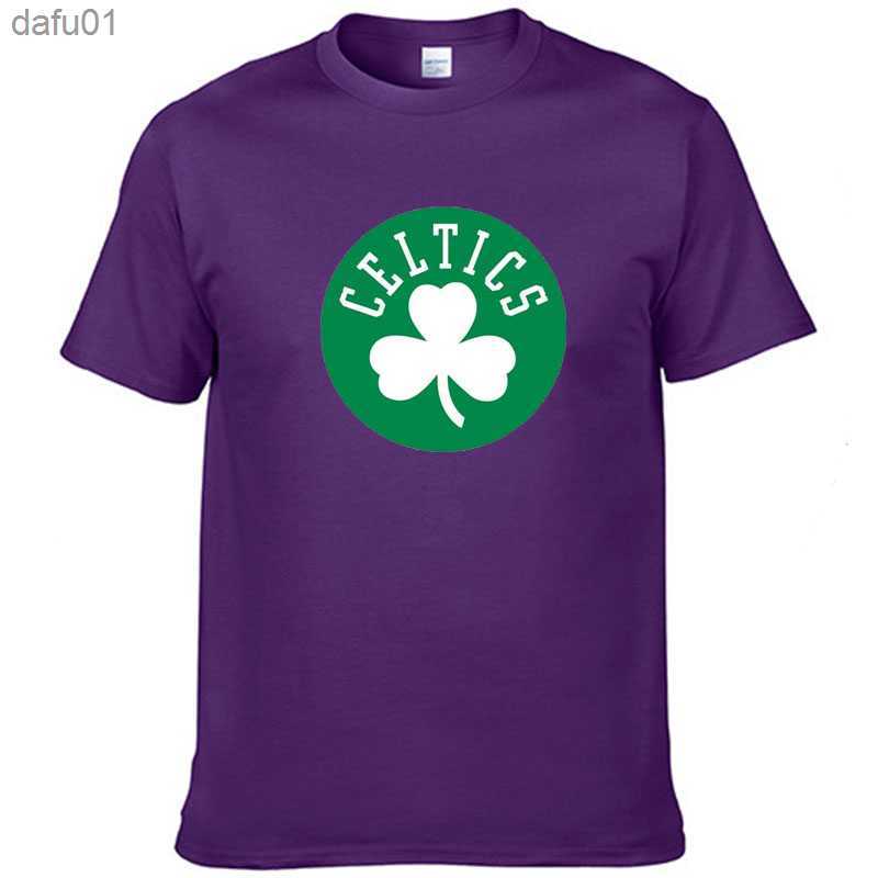 2021 Men's Summer T-Shirt Euro-American style cotton short sleeve Celtics team printed T-shirt Harajuku L230520