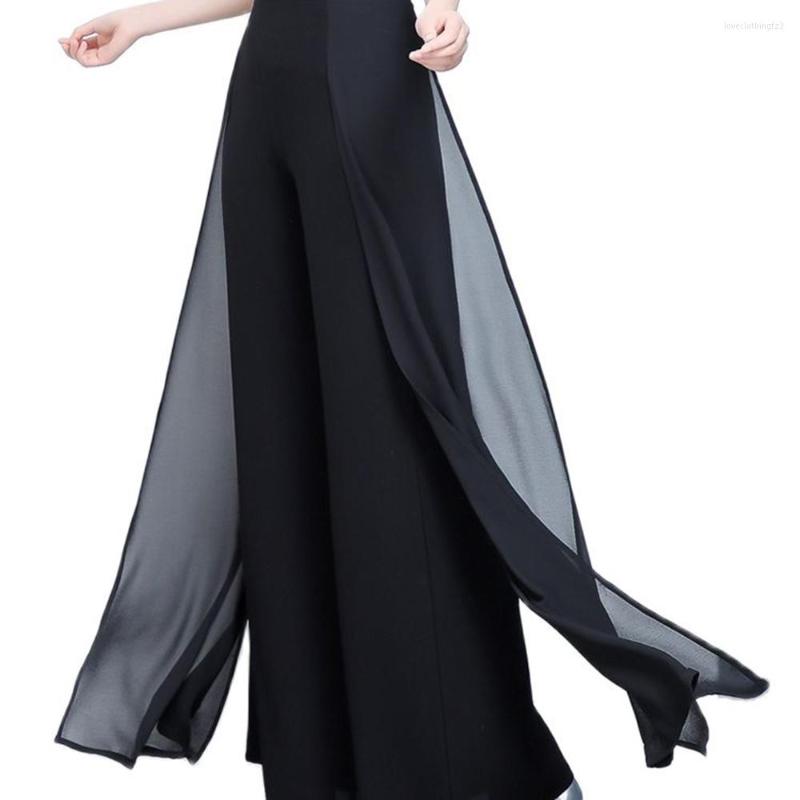 Women's Pants Women 2023 Chiffon High Waist Wide Leg For Summer Fashion Thin Trousers Dance Skirt Black Red White Oversize Plus Size
Women's Pants Women 2023 Chiffon High Waist Wide Leg For Summer Fashion Thin Trousers Dance Skirt Black Red White Oversize Plus Size