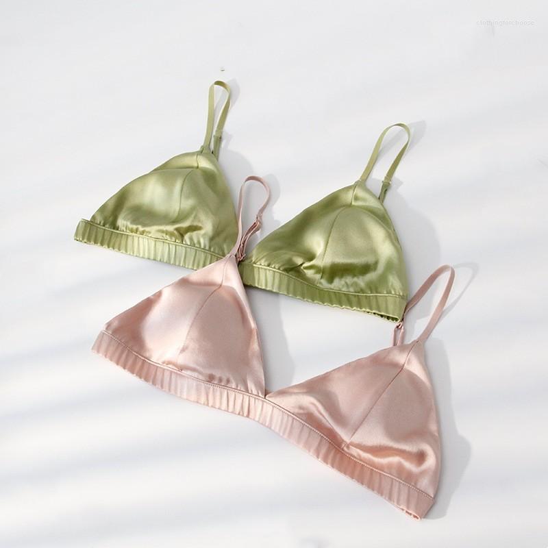 Bras Summer Women 93% Mulberry Silk Underwear Women's No Steel Ring Triangular Cup Thin Bra Smaller Breasts, Black
Bras Summer Women 93% Mulberry Silk Underwear Women's No Steel Ring Triangular Cup Thin Bra Smaller Breasts, Black