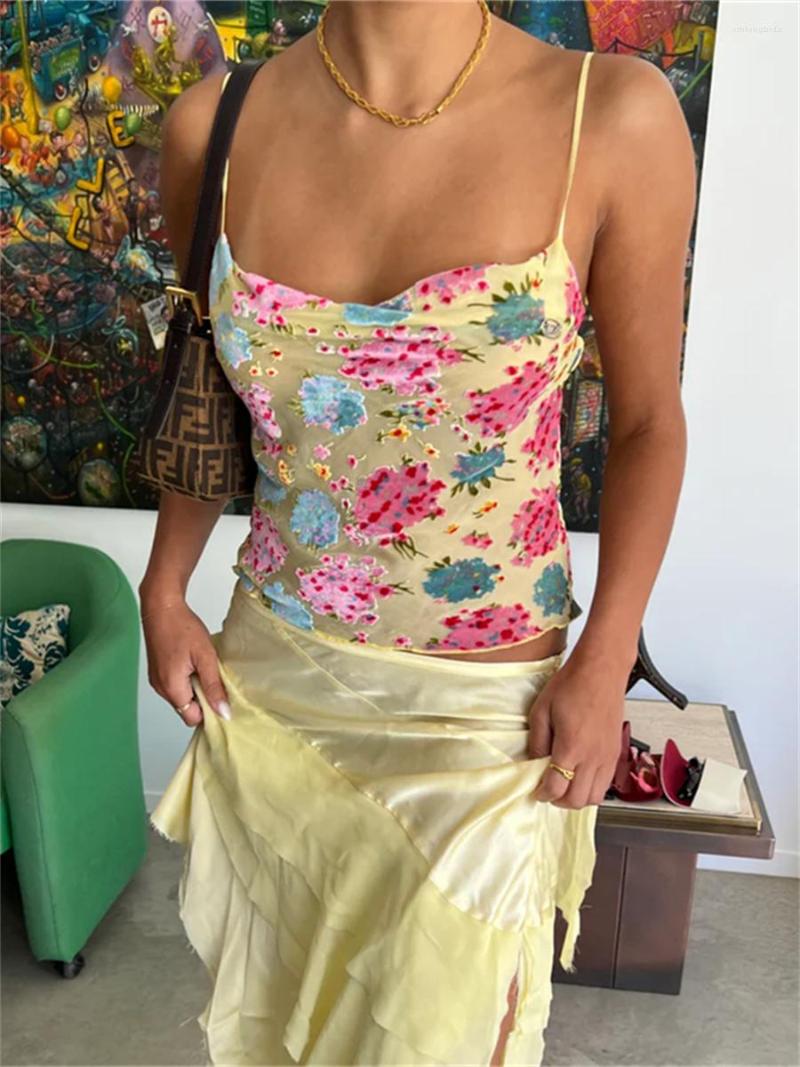 Women' Tanks Wsevypo Retro Flowers Print Spaghetti Straps Camisole Women Summer Sleeveless Vest Tops Fairy Vintage Backless Sling Crop, Yellow
Women' Tanks Wsevypo Retro Flowers Print Spaghetti Straps Camisole Women Summer Sleeveless Vest Tops Fairy Vintage Backless Sling Crop, Yellow