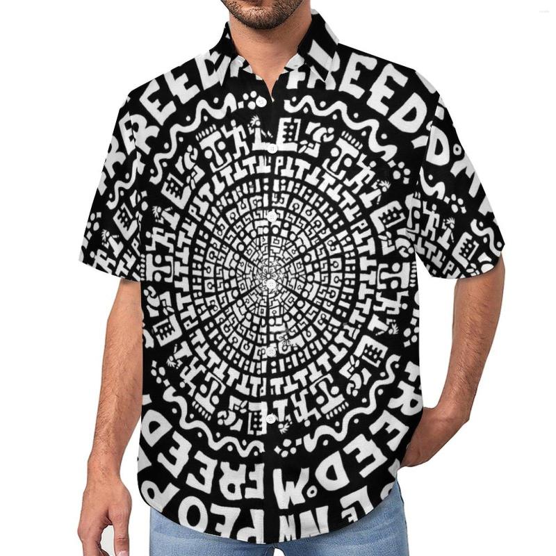 Men's Casual Shirts White Letter Loose Shirt Men Beach Abstract Mandala Hawaii Design Short Sleeves Funny Oversized Blouses, Style-9
Men's Casual Shirts White Letter Loose Shirt Men Beach Abstract Mandala Hawaii Design Short Sleeves Funny Oversized Blouses, Style-9