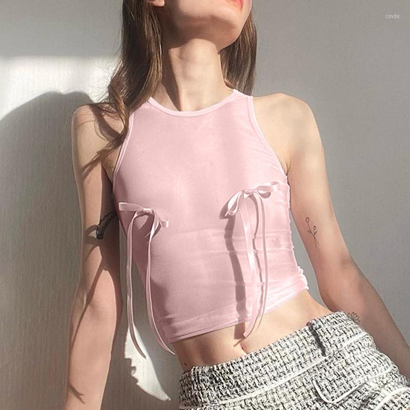 Women' Tanks Goth Dark Bow Up Y2k Girl Cute Women Tank Tops 2000s Aesthetic Mesh Sexy See Through Crop Top Pastel Gothic Bodycon Pink
Women' Tanks Goth Dark Bow Up Y2k Girl Cute Women Tank Tops 2000s Aesthetic Mesh Sexy See Through Crop Top Pastel Gothic Bodycon Pink
