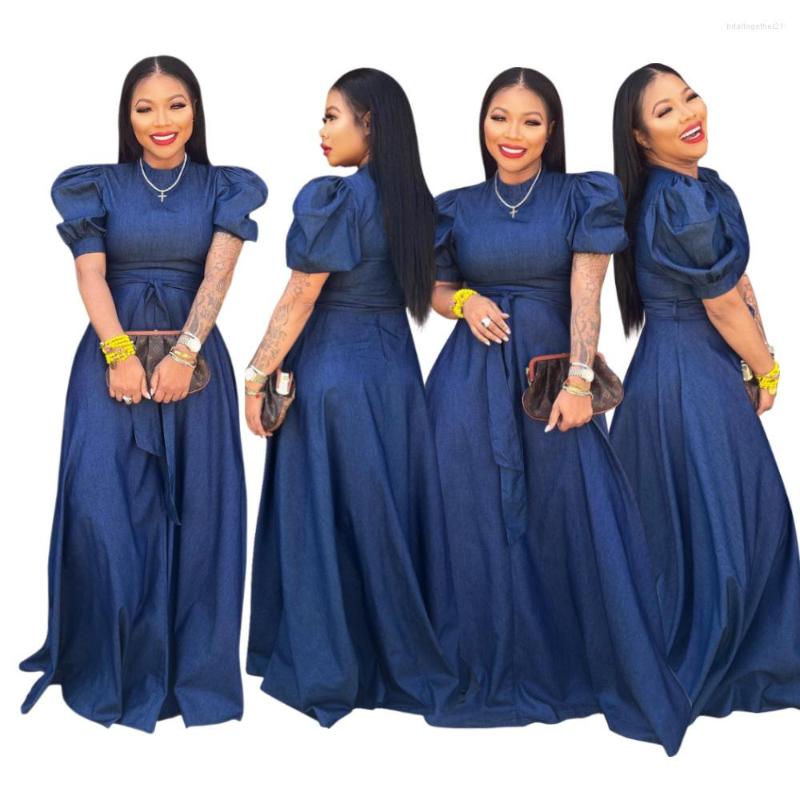 Casual Dresses Elegant Women A Line Maxi Dress Summer Short Sleeves High Waist Round Neck Fashion Navy Blue Party Club Gowns
Casual Dresses Elegant Women A Line Maxi Dress Summer Short Sleeves High Waist Round Neck Fashion Navy Blue Party Club Gowns