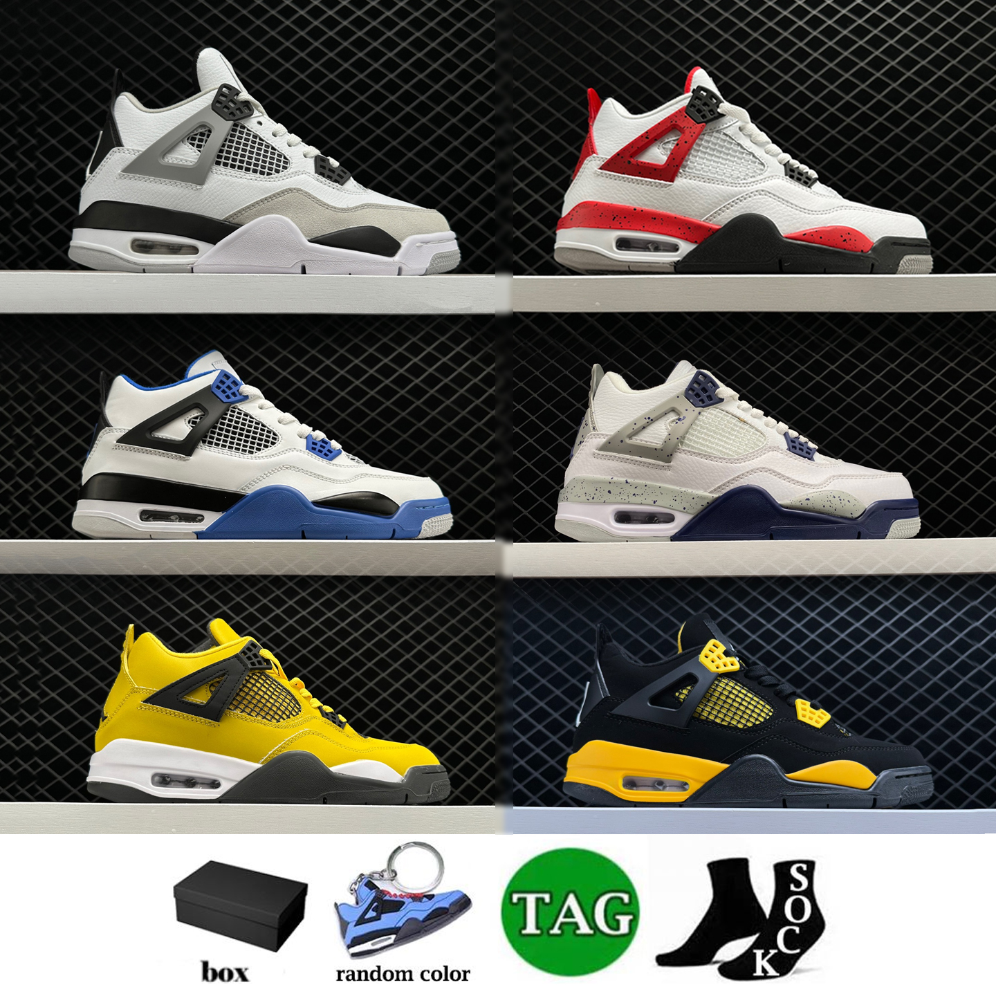 With Box Jumpman 4 Basketball Shoes For Men Women 4S Military Black Cat Sail Red Thunder White Oreo Cactus Jack University Blue Infrared Cool Grey Mens Sports Sneakers, 13
With Box Jumpman 4 Basketball Shoes For Men Women 4S Military Black Cat Sail Red Thunder White Oreo Cactus Jack University Blue Infrared Cool Grey Mens Sports Sneakers, 13
