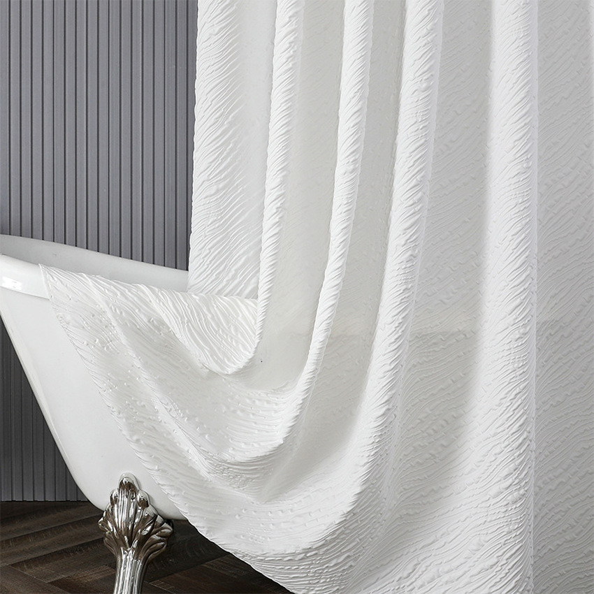 Shower Curtains Polyester Waterproof Shower Curtain Household Bathroom Insulation Shower Curtains Bathroom Curtain Cortinas Rideau De Douche 230606