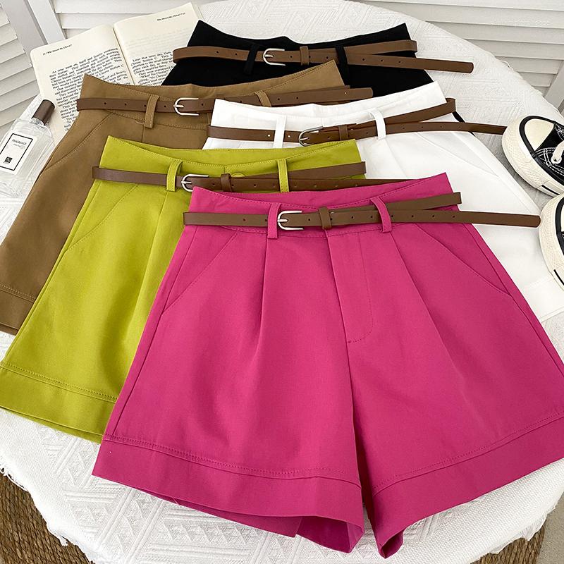 Women' Shorts Casual Comfortable Elegant Wild With Belt Women' Woolen Summer Slim Wide Leg A-line, Black
Women' Shorts Casual Comfortable Elegant Wild With Belt Women' Woolen Summer Slim Wide Leg A-line, Black