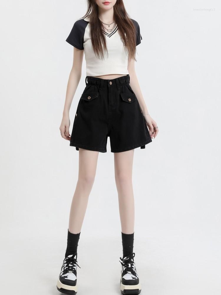 Women' Shorts GUUZYUVIZ Summer High Waist Denim Feminino Loose Casual Short Women, Blue
Women' Shorts GUUZYUVIZ Summer High Waist Denim Feminino Loose Casual Short Women, Blue
