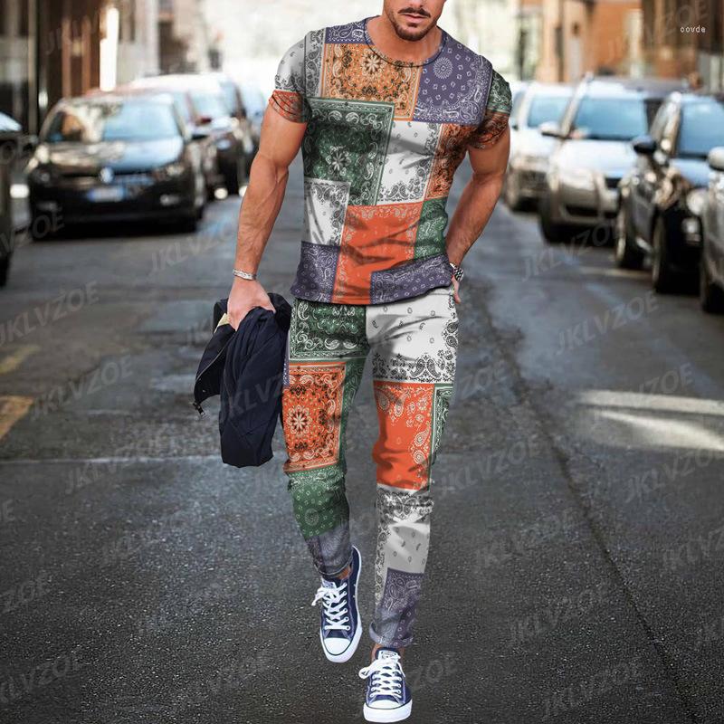 Men's Tracksuits 2023 Summer Tracksuit For Man Trend Luxury 3D Print Casual Oversized Tshirt Long Pants 2 Piece Sets Clothes Short-Sleeve, 14
Men's Tracksuits 2023 Summer Tracksuit For Man Trend Luxury 3D Print Casual Oversized Tshirt Long Pants 2 Piece Sets Clothes Short-Sleeve, 14