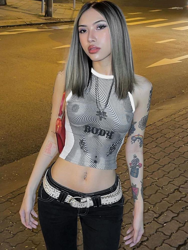 Women's Tanks Summer Round Neck Tank Top Skinny Streetwear Printed Y2k Clothes Sexy Sleeveless Crop Women Fashion Tie Ropa De Mujer, White tank top
Women's Tanks Summer Round Neck Tank Top Skinny Streetwear Printed Y2k Clothes Sexy Sleeveless Crop Women Fashion Tie Ropa De Mujer, White tank top