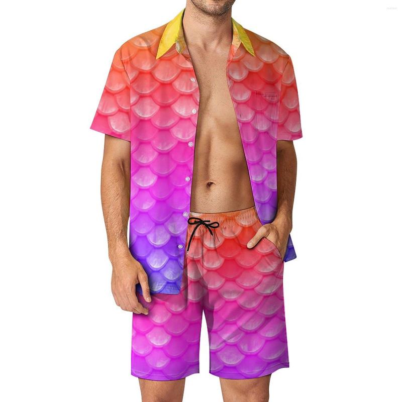 Men's Tracksuits Colorful Mermaids Men Sets Fish Scales Casual Shorts Beach Shirt Set Summer Cool Graphic Suit Short Sleeves Oversized, Style-10
Men's Tracksuits Colorful Mermaids Men Sets Fish Scales Casual Shorts Beach Shirt Set Summer Cool Graphic Suit Short Sleeves Oversized, Style-10