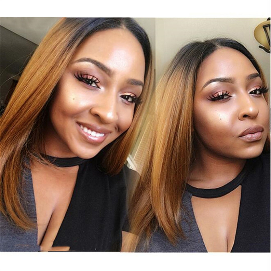 Lace Wigs Ombre wig human hair Bob wig straight 13x4 lace front human hair wig Brazilian Remi colored short Bob Ombre human hair wig 230607