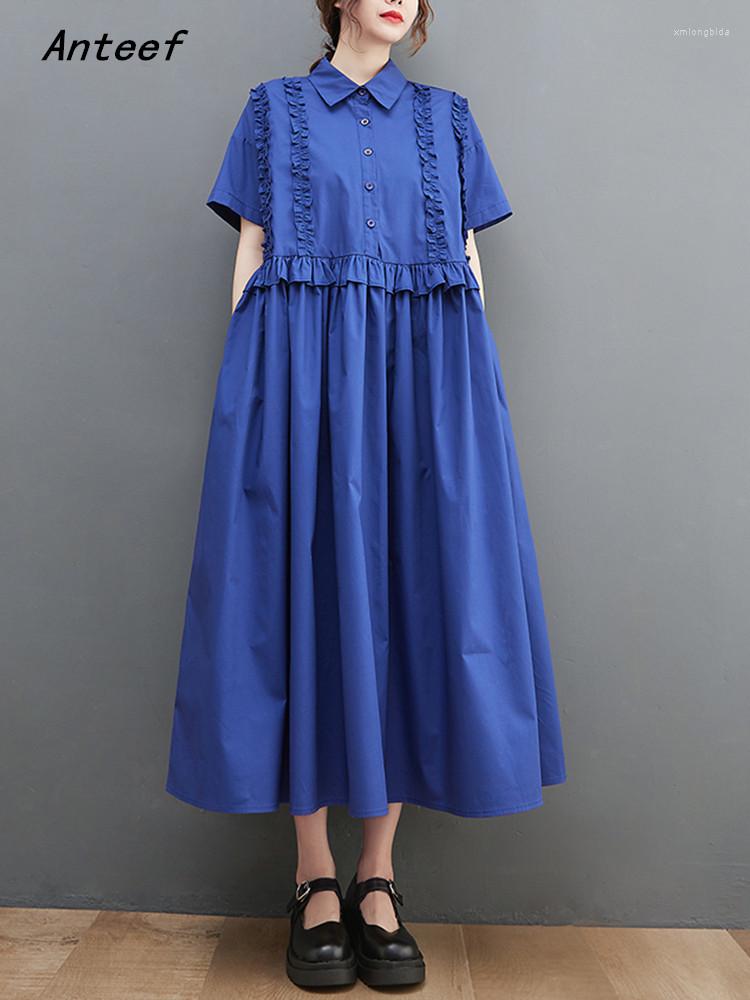 Casual Dresses Short Sleeve Cotton Vintage Pleated For Women Loose Long Summer Shirt Dress Elegant Clothing 2023, Black
Casual Dresses Short Sleeve Cotton Vintage Pleated For Women Loose Long Summer Shirt Dress Elegant Clothing 2023, Black